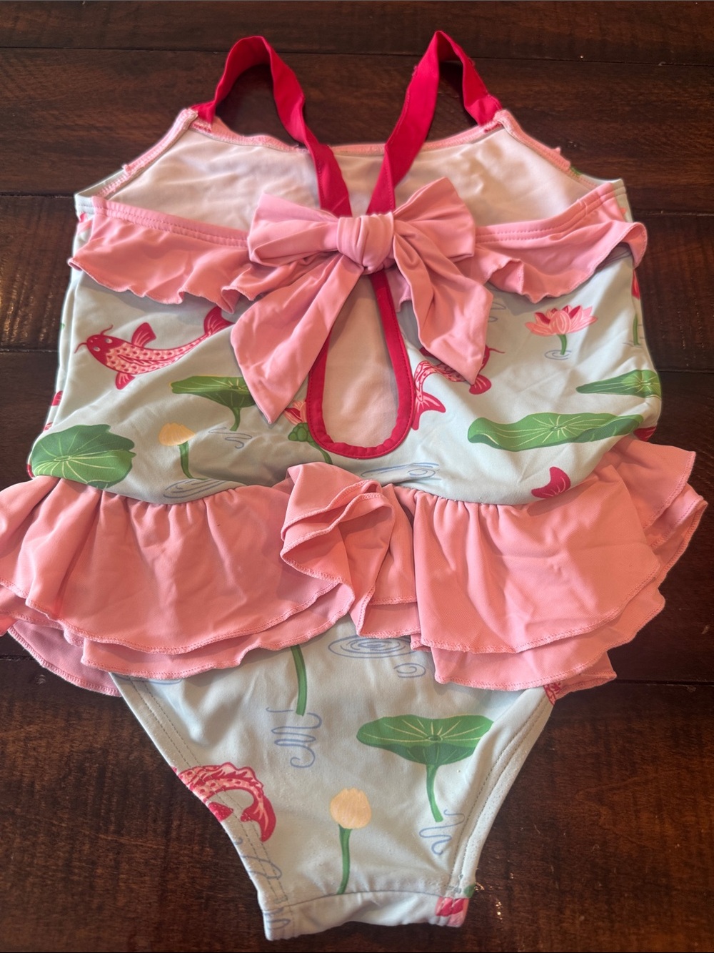 The Beaufort Bonnet Company TBBC Cute & Koi Rodeo Drive Swimsuit 3T GUC
